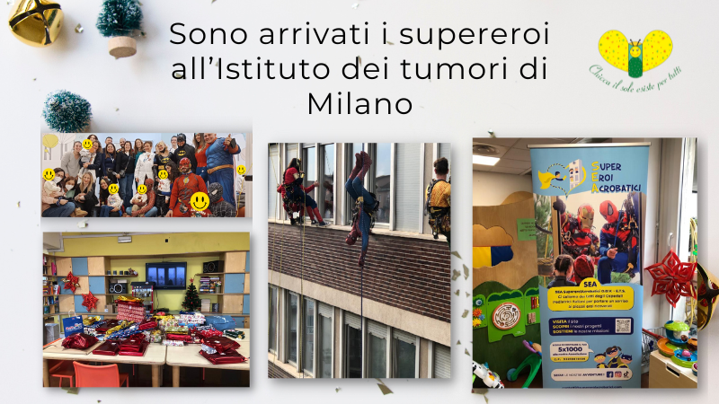 Sono arrivati i “supereroi” all’Istituto dei tumori di Milano